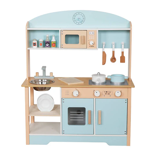 Retiro Express - Cocina Montessori Celeste + Accesorios