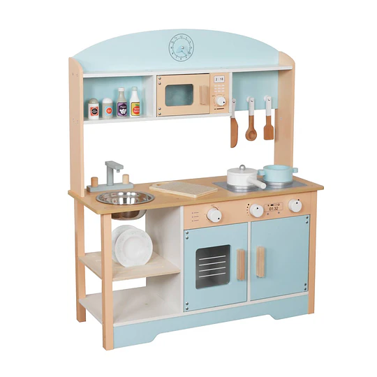 Retiro Express - Cocina Montessori Celeste + Accesorios