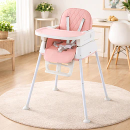 Silla De Comer Florencia Rosado 4 en 1 