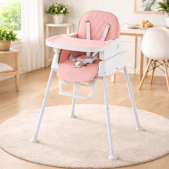 Silla De Comer Florencia Rosado 4 en 1 