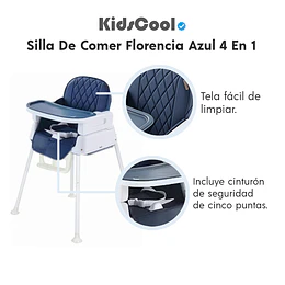 Silla De Comer Florencia Azul 4 en 1 