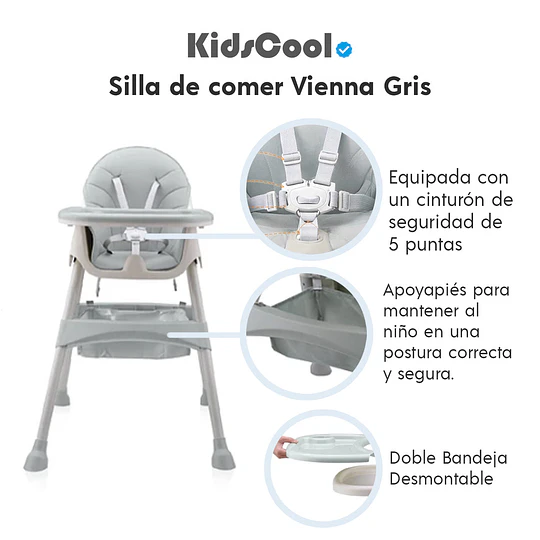 Retiro Express - Silla de comer Vienna Gris