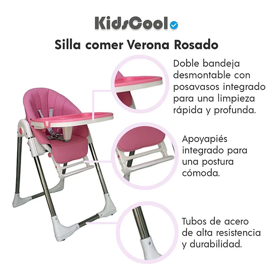 Retiro Express  - Silla comer Verona Rosado