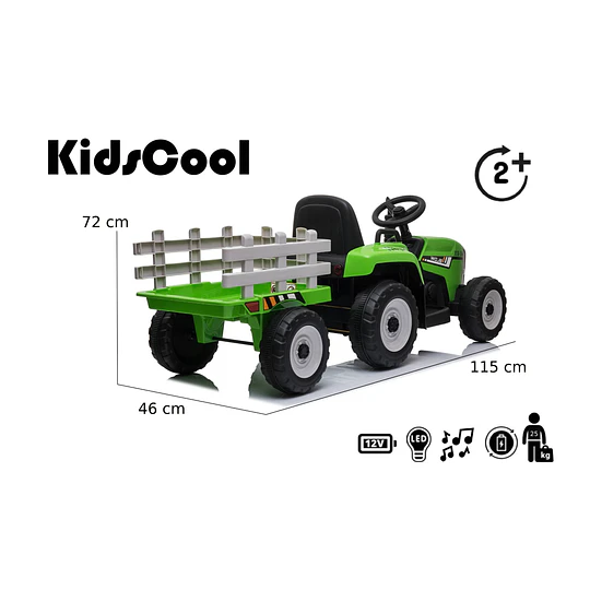 Retiro Express - Tractor A Batería Con Remolque