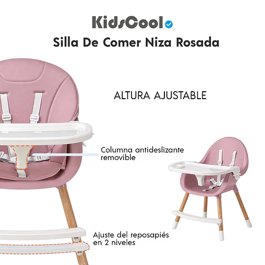 Silla De Comer Niza Rosada
