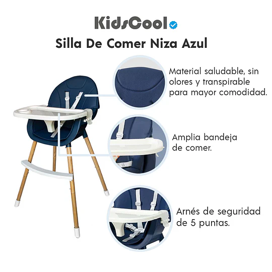 Silla De Comer Niza Azul