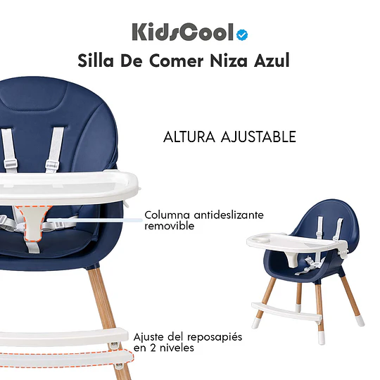 Silla De Comer Niza Azul