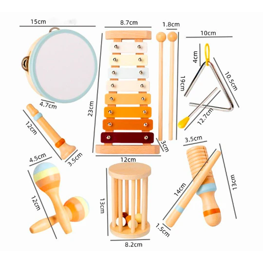 Retiro Express - Didactico Musical 7 Instrumentos Montessori