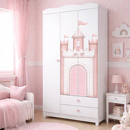 Closet Infantil 3 Puertas Sofia Blanco