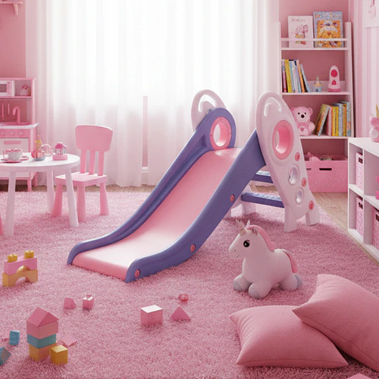 Retiro/Despacho Express - Resbalín Infantil Plegable Kidscool Rosado
