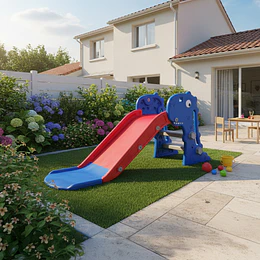 Resbalin Mid Dino Azul y Rojo Kidscool