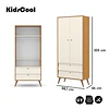 Ropero Gold 2 Pts Beige Eco Wood