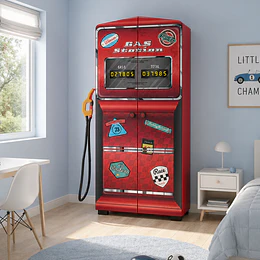 Clóset Infantil Rojo Estación De Gas