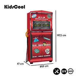 Clóset Infantil Rojo Estación De Gas