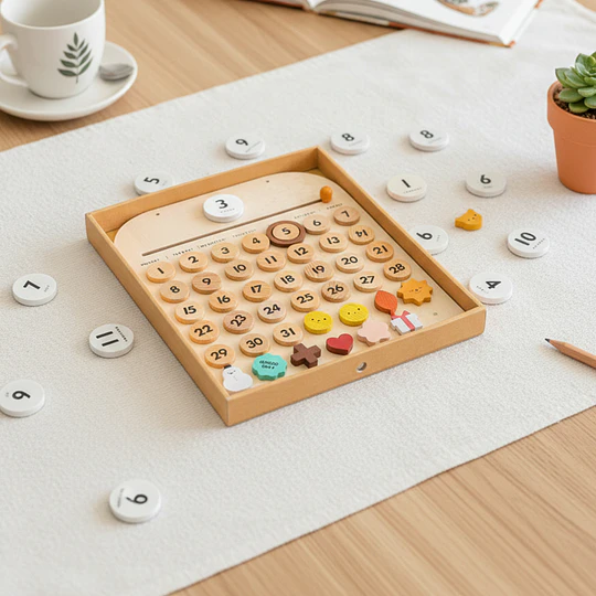 Didactico Calendario Madera Montessori