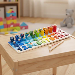 Puzle Didactico Multicolor Montessori