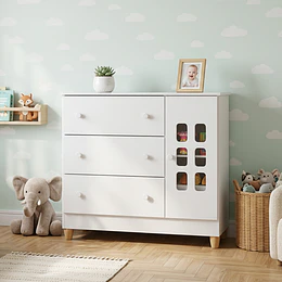 Comoda Con Puerta Blanco Maria