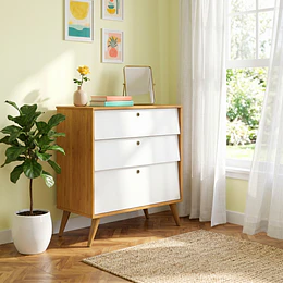 Cómoda Gold Blanca Eco Wood
