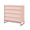 Cómoda Noah Design Rosa Base Cobre