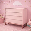 Cómoda Noah Design Rosa Base Cobre