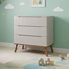Cómoda Albi Gris 3 Cajones 