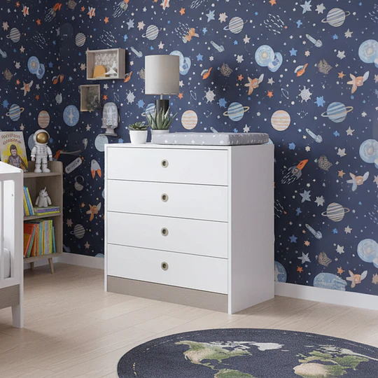 Cómoda infantil 4 cajones Amore