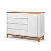 Comoda Flow Blanca Eco Wood