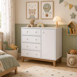 Cómoda Harmony blanca BY130 BL  