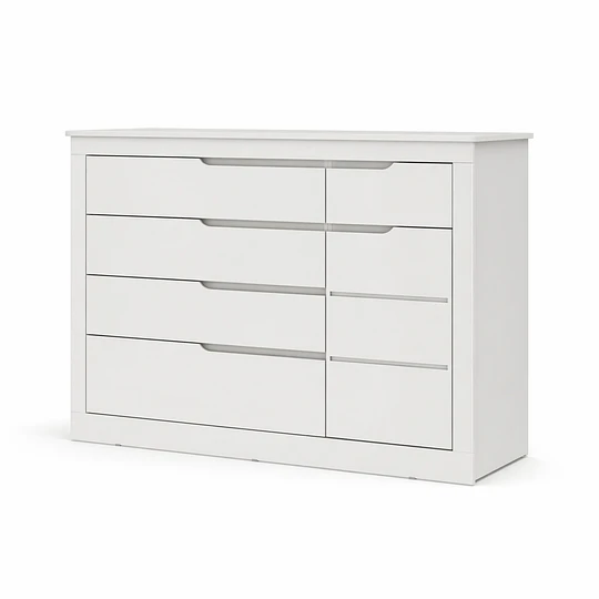 Comoda Cleo Blanca 5 Cajones