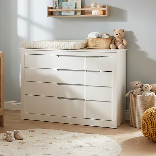 Comoda Cleo Blanca 5 Cajones