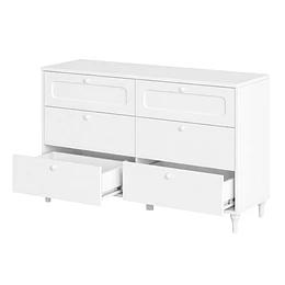 Comoda 6 Cajones Blanca