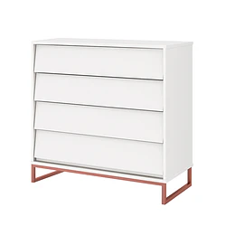 Cómoda Noah Design Blanco Base Cobre
