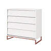 Cómoda Noah Design Blanco Base Cobre