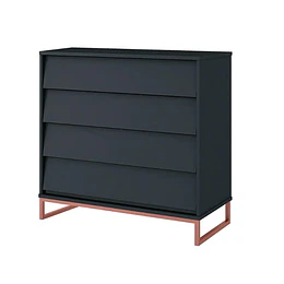 Cómoda Noah Design Grafito Base Cobre