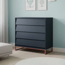 Cómoda Noah Design Grafito Base Cobre