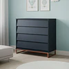 Cómoda Noah Design Grafito Base Cobre