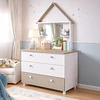 Cómoda con espejo casita Amore