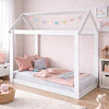 Cama Casita Montessori Cariño Blanca