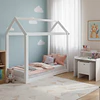 Cama Casita Montessori Cariño Blanca