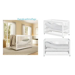 Retiro Express - Cuna Antirreflujo 3 en 1 Lion Blanca Kidscool - PRODUCTO ARMADO DESPACHO SOLO RM