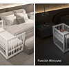 Retiro Express - Cuna Antirreflujo 3 en 1 Lion Blanca Kidscool - PRODUCTO ARMADO DESPACHO SOLO RM