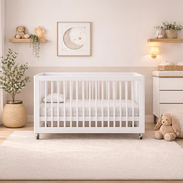 Retiro Express - Cuna Antirreflujo 3 en 1 Lion Blanca Kidscool - PRODUCTO ARMADO DESPACHO SOLO RM