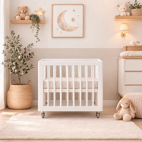 Retiro Express - Cuna Antirreflujo 3 en 1 Lion Blanca Kidscool - PRODUCTO ARMADO DESPACHO SOLO RM