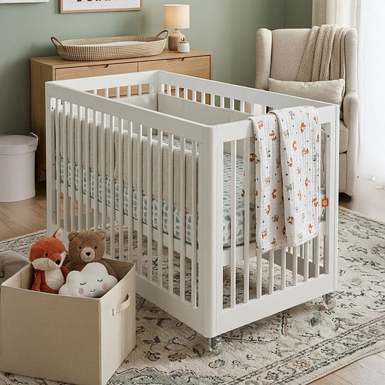 Retiro Express - Cuna Antirreflujo 3 en 1 Lion Blanca Kidscool - PRODUCTO ARMADO DESPACHO SOLO RM