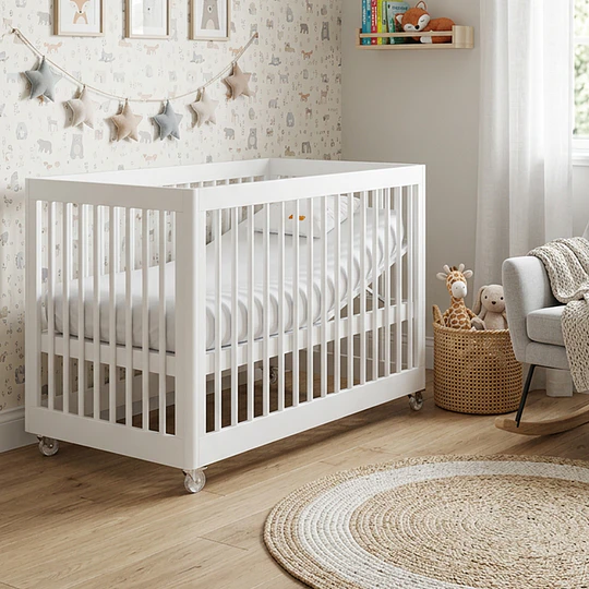 Retiro Express - Cuna Antirreflujo 3 en 1 Lion Blanca Kidscool - PRODUCTO ARMADO DESPACHO SOLO RM
