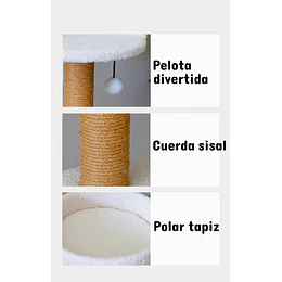 Retiro Express - Rascador Blanco Para Gatos 3 Niveles