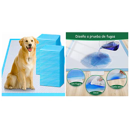 Retiro Express - Sabanillas para Perros 60x60 cm PetsCool 50 Unidades 6 Capas Ultra Absorbentes