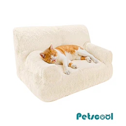 Retiro Express - Cama Sofá Antiestrés Perro Gato M Beige Lavable PetsCool