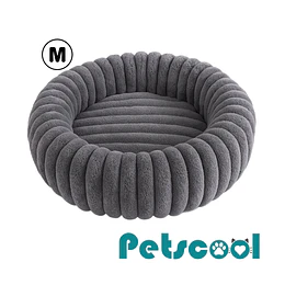 Retiro Express - Cama Nido Donut Mascotas M PetsCool Gris 60 cm Antiansiedad Perro Gato