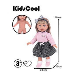 Retiro Express - Muñeca De Apego Sofy Kidscool 40cm Suave Rosada Niños 3+